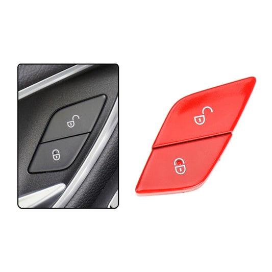 For Mercedes-Benz E-Class 2016-2021 Left Driving Car Left Side Door Lock Switch Buttons 2059055251 (Red) - Car Switches by buy2fix | Online Shopping UK | buy2fix