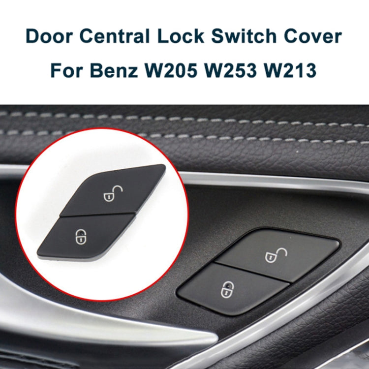 For Mercedes-Benz E-Class 2016-2021 Left Driving Car Left Side Door Lock Switch Buttons 2059055251 (Black) - Car Switches by buy2fix | Online Shopping UK | buy2fix