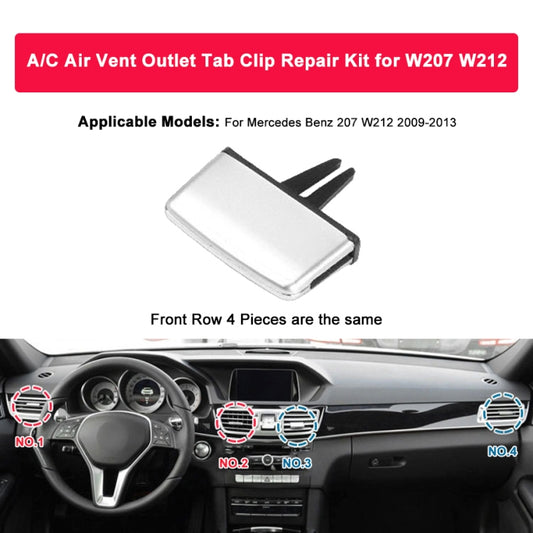 For Mercedes-Benz W212 2009-2013 Car Air Conditioning Exhaust Switch Paddle Air Conditioning Leaf Clip 212 830 0154 9116 - Air Conditioning System by buy2fix | Online Shopping UK | buy2fix