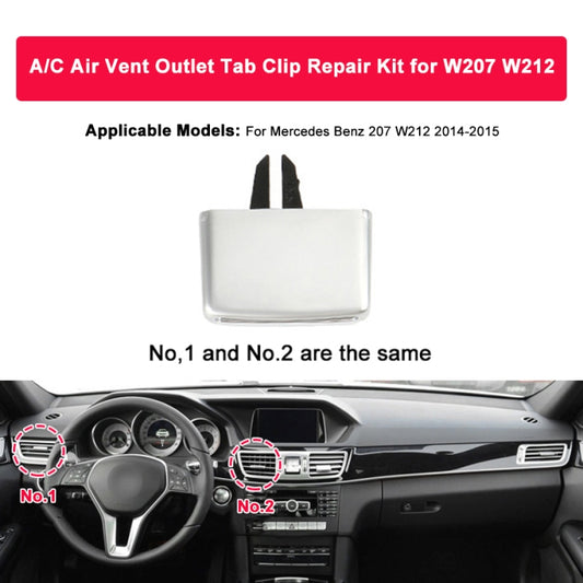 For Mercedes-Benz W212 2014-2015 Car Left Tail Plug Air Conditioning Exhaust Switch Paddle Air Conditioning Leaf Clip 212 830 0154 9116 - Air Conditioning System by buy2fix | Online Shopping UK | buy2fix