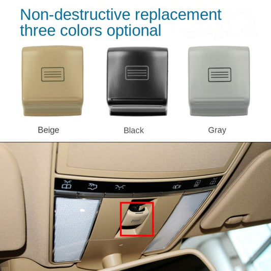 For Mercedes-Benz W221 2006-2013 Left Driving Car Sunroof Switch Button Dome Light Button(Beige) - Car Switches by buy2fix | Online Shopping UK | buy2fix