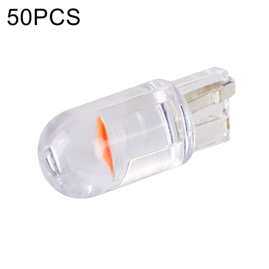 50pcs T10 DC24V / 0.36W / 0.03A Car Clearance Light COB Lamp Beads (Pink Light) - Clearance Lights by buy2fix | Online Shopping UK | buy2fix