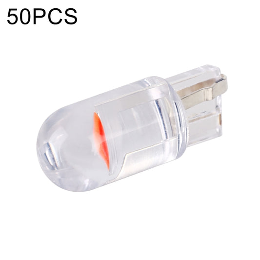 50pcs T10 DC24V / 0.36W / 0.03A Car Clearance Light COB Lamp Beads (Red Light) - Clearance Lights by buy2fix | Online Shopping UK | buy2fix