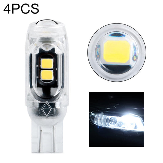 4pcs T10 DC12V /  0.84W / 0.07A / 150LM Car Clearance Light 5LEDs SMD-3030 Lamp Beads with lens (White Light) - Clearance Lights by buy2fix | Online Shopping UK | buy2fix