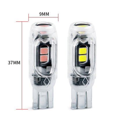 4pcs T10 DC12V /  0.84W / 0.07A / 150LM Car Clearance Light 5LEDs SMD-3030 Lamp Beads with lens (Ice Blue Light) - Clearance Lights by buy2fix | Online Shopping UK | buy2fix