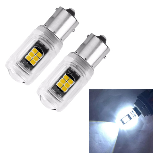 2pcs 1156 DC12V / 2.16W / 0.18A / 480LM Car LED Turn Signal Light(White Light) - Arrow Turn Lights by buy2fix | Online Shopping UK | buy2fix