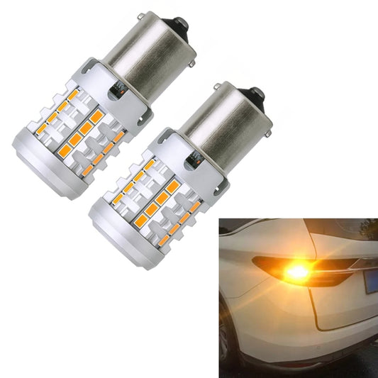 2pcs 1156 IC12-28V / 16.68W / 1.39A Car 3020EMC-26 Constant Current Wide Voltage Turn Signal Light (Yellow Light) - Arrow Turn Lights by buy2fix | Online Shopping UK | buy2fix