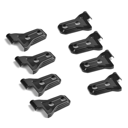 8 PCS Automotive ABS Side Door Hinge Protector Cover Trim for Jeep Wrangler JL 4 Door 2018-2019(Black) - Tank Covers by buy2fix | Online Shopping UK | buy2fix