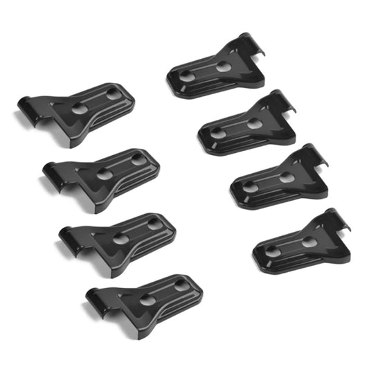 8 PCS Automotive ABS Side Door Hinge Protector Cover Trim for Jeep Wrangler JL 4 Door 2018-2019(Black) - Tank Covers by buy2fix | Online Shopping UK | buy2fix