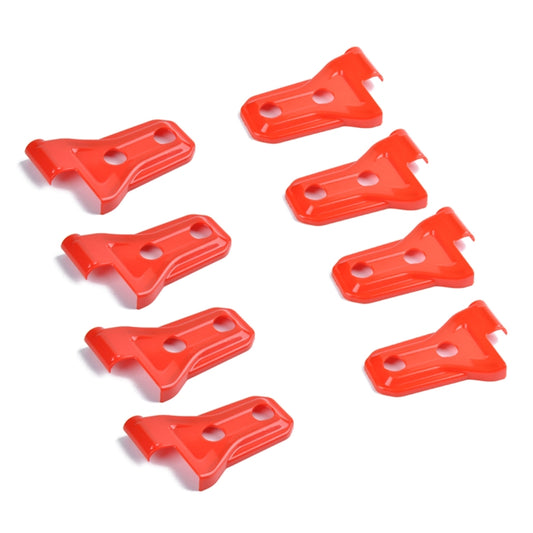 8 PCS Automotive ABS Side Door Hinge Protector Cover Trim for Jeep Wrangler JL 4 Door 2018-2019(Red) - Tank Covers by buy2fix | Online Shopping UK | buy2fix