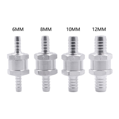 Car 10mm Aluminium Alloy Fuel Petrol One Way Non Return Check Valve - Engine Fittings by buy2fix | Online Shopping UK | buy2fix
