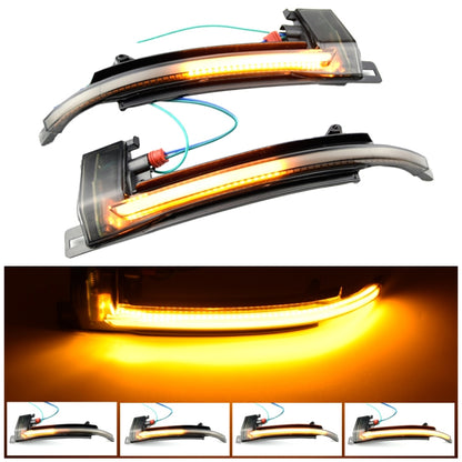 1 Pair For Audi A4 B8 Car Dynamic LED Turn Signal Light Rearview Mirror Flasher Water Blinker (Transparent Black) - Arrow Turn Lights by buy2fix | Online Shopping UK | buy2fix