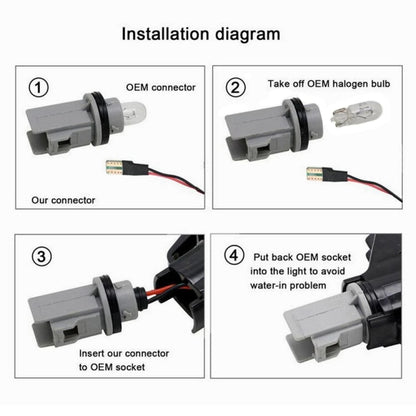 2pcs For Honda Civic 2001-2015 Car Dynamic LED Fender Side Light 34301-S5H-T02(Transparent Black) - Arrow Turn Lights by buy2fix | Online Shopping UK | buy2fix