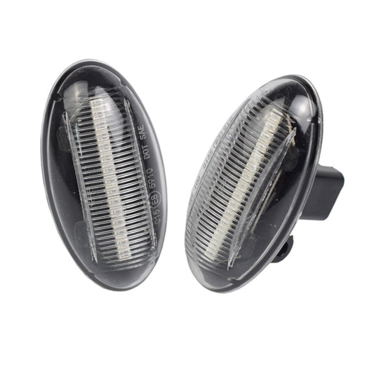 2pcs For Peugeot 1007 Car Dynamic LED Fender Side Light 817300H010 (Transparent) - Arrow Turn Lights by buy2fix | Online Shopping UK | buy2fix