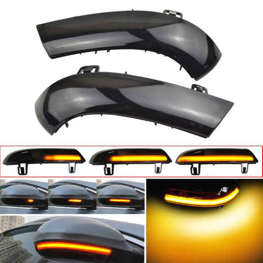 2pcs For Volkswagen Golf 5 MK5 2003-2008 Car Dynamic LED Turn Signal Light Rearview Mirror Flasher Water Blinker (Transparent Black) - Arrow Turn Lights by buy2fix | Online Shopping UK | buy2fix