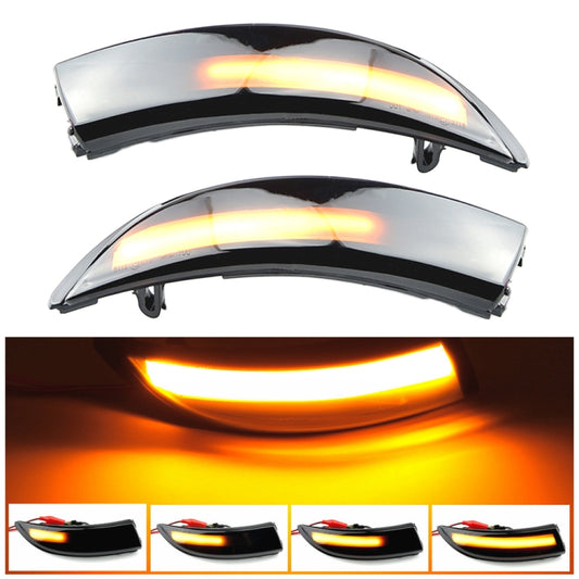 1 Pair For Ford Fiesta 2008-2017 Car Dynamic LED Turn Signal Light Rearview Mirror Flasher Water Blinker (Transparent Black) - Arrow Turn Lights by buy2fix | Online Shopping UK | buy2fix