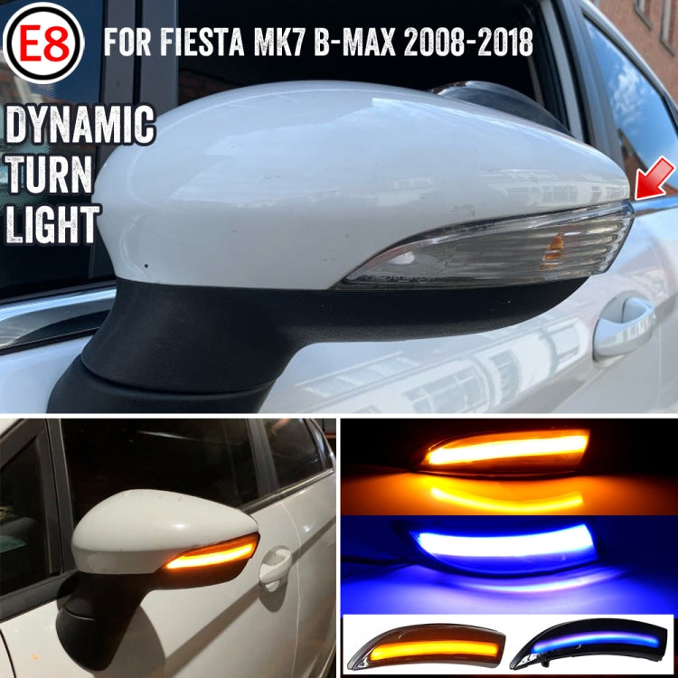 1 Pair For Ford Fiesta 2008-2017 Car Dynamic LED Turn Signal Light Rearview Mirror Flasher Water Blinker - Arrow Turn Lights by buy2fix | Online Shopping UK | buy2fix
