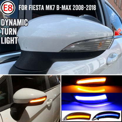 1 Pair For Ford Fiesta 2008-2017 Car Dynamic LED Turn Signal Light Rearview Mirror Flasher Water Blinker - Arrow Turn Lights by buy2fix | Online Shopping UK | buy2fix