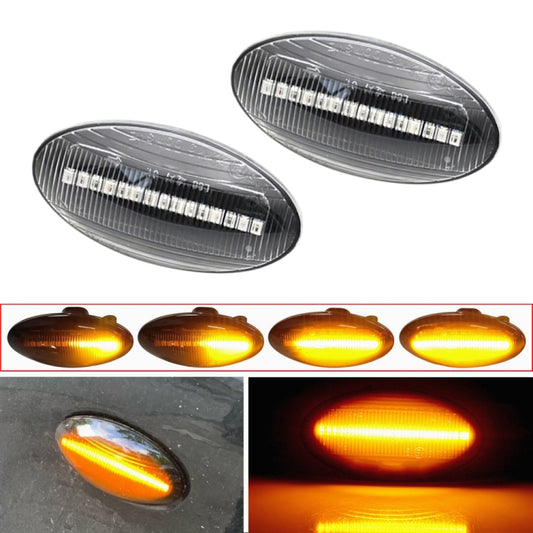 2pcs For Suzuki Grand Vitara JT 2005-2012 Car Dynamic LED Fender Side Light (Transparent) - Arrow Turn Lights by buy2fix | Online Shopping UK | buy2fix