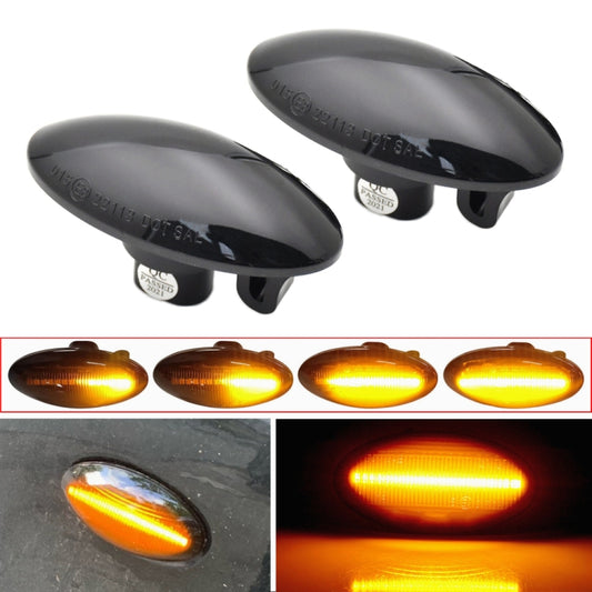 2pcs For Suzuki Grand Vitara JT 2005-2012 Car Dynamic LED Fender Side Light (Transparent Black) - Arrow Turn Lights by buy2fix | Online Shopping UK | buy2fix