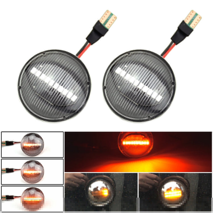 2pcs For Land Rover Range Rover L322 2002-2012 Car Dynamic LED Fender Side Light (Transparent) - Arrow Turn Lights by buy2fix | Online Shopping UK | buy2fix