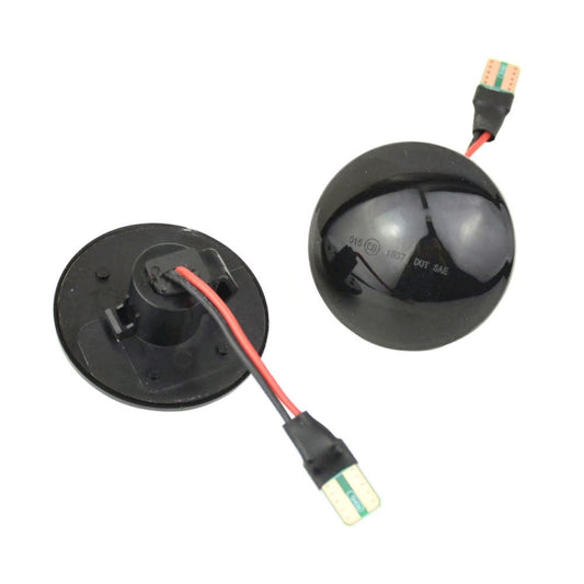 2pcs For Land Rover Range Rover L322 2002-2012 Car Dynamic LED Fender Side Light (Transparent Black) - Arrow Turn Lights by buy2fix | Online Shopping UK | buy2fix