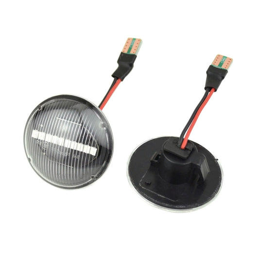 2pcs For Land Rover Range Rover L322 2002-2012 Car Dynamic LED Fender Side Light (Transparent) - Arrow Turn Lights by buy2fix | Online Shopping UK | buy2fix