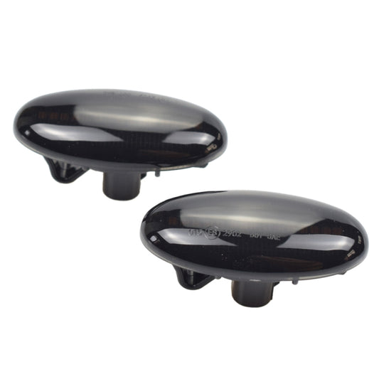 2pcs For Mazda 2 DY 2003-2007 Car Dynamic LED Fender Side Light (Transparent Black) - Arrow Turn Lights by buy2fix | Online Shopping UK | buy2fix