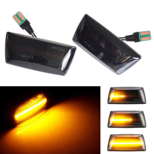 2pcs For Chevrolet Cruze 2009-2014 Car Dynamic LED Fender Side Light 1713423(Transparent Black) - Arrow Turn Lights by buy2fix | Online Shopping UK | buy2fix