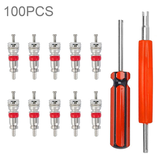 100 in 1 Car / Motorcycle Tire Valve Core Repair Kit - Tire Repair & Installation Tools by buy2fix | Online Shopping UK | buy2fix