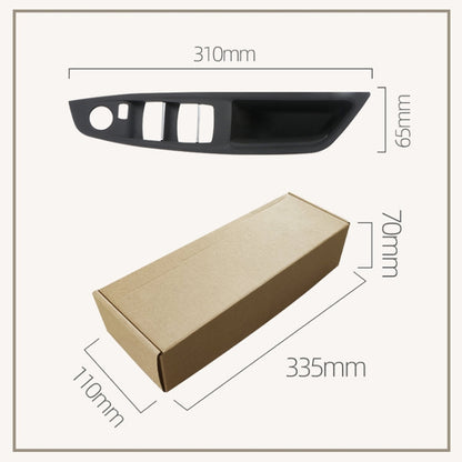 For BMW F10 2011-2017 Right Driving Car Door Window Lift Switch Trim Panel (Coffee) - Car Interior Mouldings by buy2fix | Online Shopping UK | buy2fix
