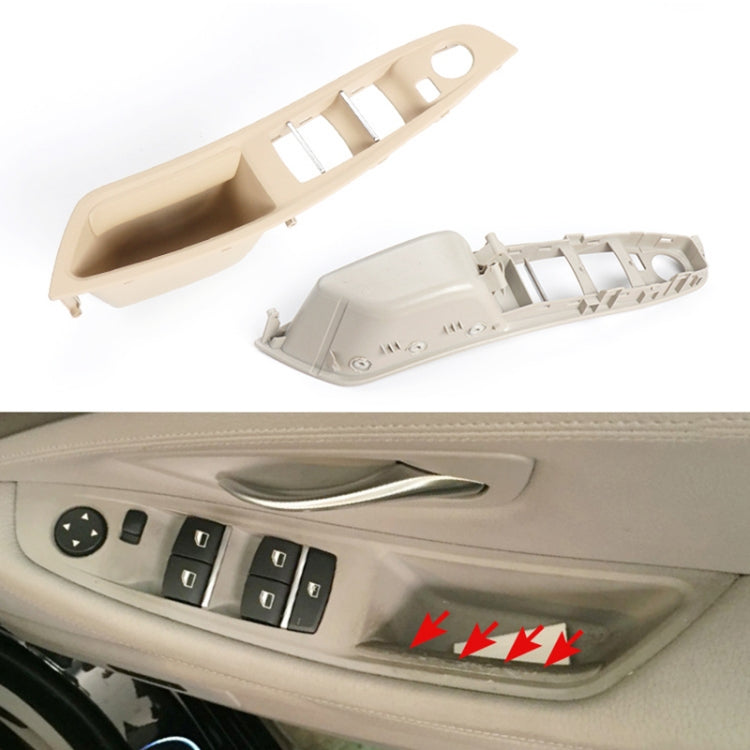 For BMW F10 2011-2017 Right Driving Car Door Window Lift Switch Trim Panel (Grey) - Car Interior Mouldings by buy2fix | Online Shopping UK | buy2fix
