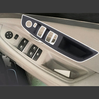For BMW F10 2011-2017 Right Driving Car Door Window Lift Switch Trim Panel (Grey) - Car Interior Mouldings by buy2fix | Online Shopping UK | buy2fix