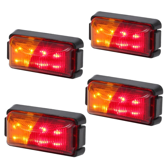 4pcs MK-049 Truck 8LEDs Double Color Side Marker Light - Running Lights by buy2fix | Online Shopping UK | buy2fix