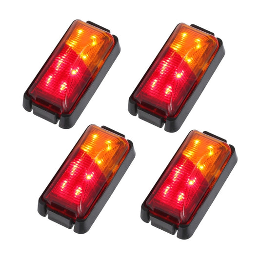 4pcs MK-049 Truck 8LEDs Double Color Side Marker Light - Running Lights by buy2fix | Online Shopping UK | buy2fix