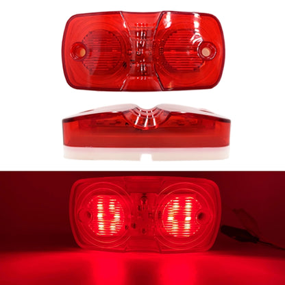 2pcs MK-106 Truck 12LEDs Side Marker Light (Red Light) - Running Lights by buy2fix | Online Shopping UK | buy2fix