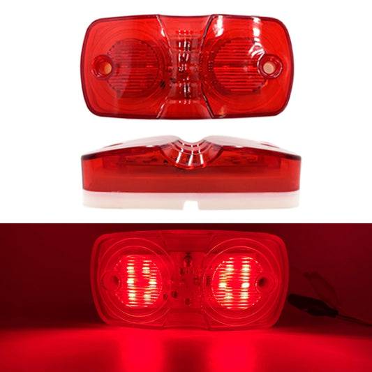 2pcs MK-106 Truck 12LEDs Side Marker Light (Red Light) - Running Lights by buy2fix | Online Shopping UK | buy2fix