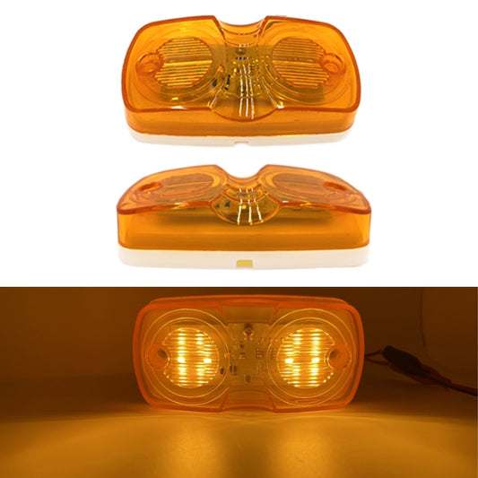 2pcs MK-106 Truck 12LEDs Side Marker Light (Yellow Light) - Running Lights by buy2fix | Online Shopping UK | buy2fix