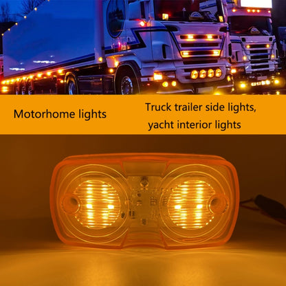 2pcs MK-106 Truck 12LEDs Side Marker Light (Red Light) - Running Lights by buy2fix | Online Shopping UK | buy2fix