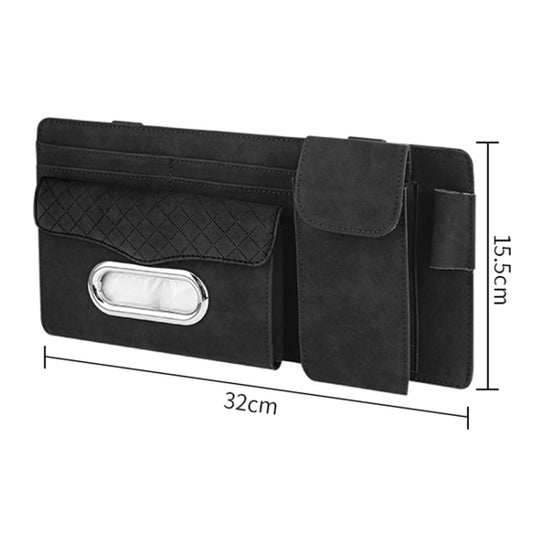Car Sheepskin Leather Sun Visor Storage Clip (Mint Green) - Sunglasses & Glasses Clips by buy2fix | Online Shopping UK | buy2fix