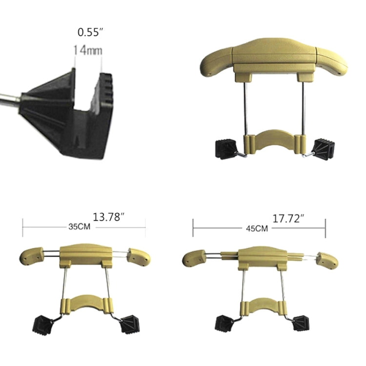 Car Faux Leather Retractable Coat Hanger (Beige) - Auto Fastener & Clips by buy2fix | Online Shopping UK | buy2fix