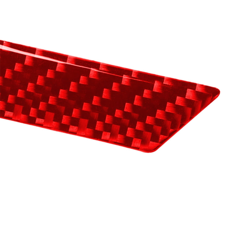 Car Carbon Fiber Storage Compartment Decorative Sticker for Honda Tenth Generation Civic 2016-2019, Left and Right Drive Universal (Red) by buy2fix