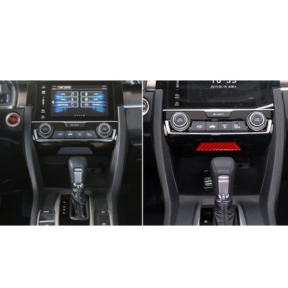 Car Carbon Fiber Storage Compartment Decorative Sticker for Honda Tenth Generation Civic 2016-2019, Left and Right Drive Universal (Red) by buy2fix