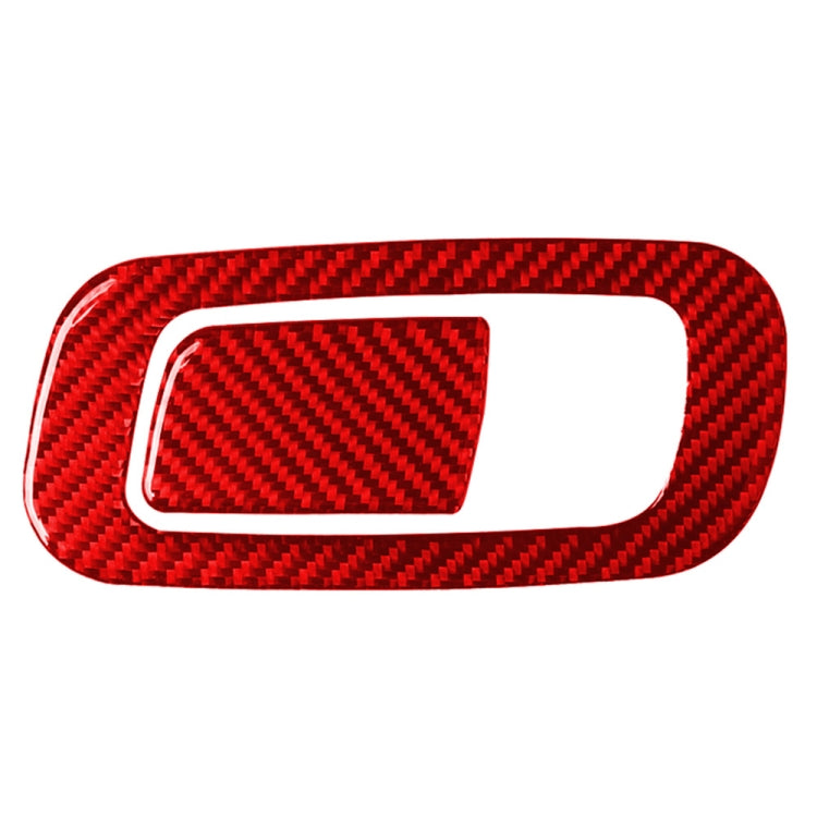 Car Carbon Fiber Storage Box Switch Frame Decorative Sticker for Honda Tenth Generation Civic 2016-2019, Left Drive (Red) by buy2fix