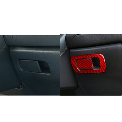 Car Carbon Fiber Storage Box Switch Frame Decorative Sticker for Honda Tenth Generation Civic 2016-2019, Left Drive (Red) by buy2fix