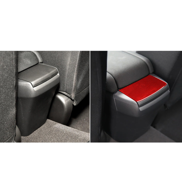Car Carbon Fiber Rear Debris Cover Decorative Sticker for Honda Tenth Generation Civic 2016-2019, Left and Right Drive Universal (Red) by buy2fix