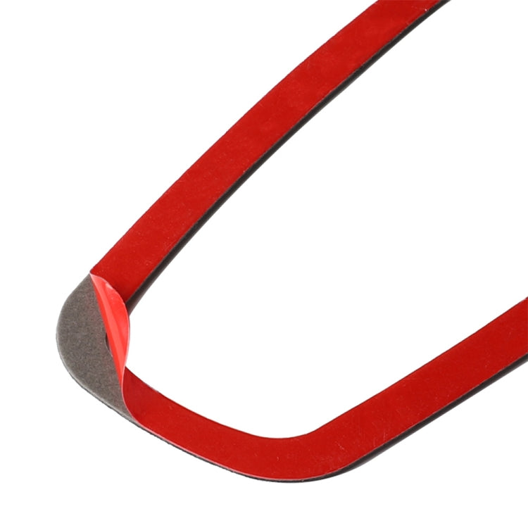 Car Carbon Fiber Inside Door Wrist Frame Decorative Sticker for Honda Tenth Generation Civic 2016-2019, Left and Right Drive Universal (Red) by buy2fix