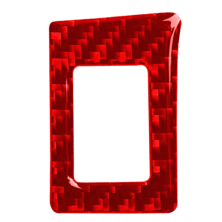 Car Carbon Fiber Double Flash Light Decorative Sticker for Honda Tenth Generation Civic 2016-2019, Right Drive (Red) by buy2fix