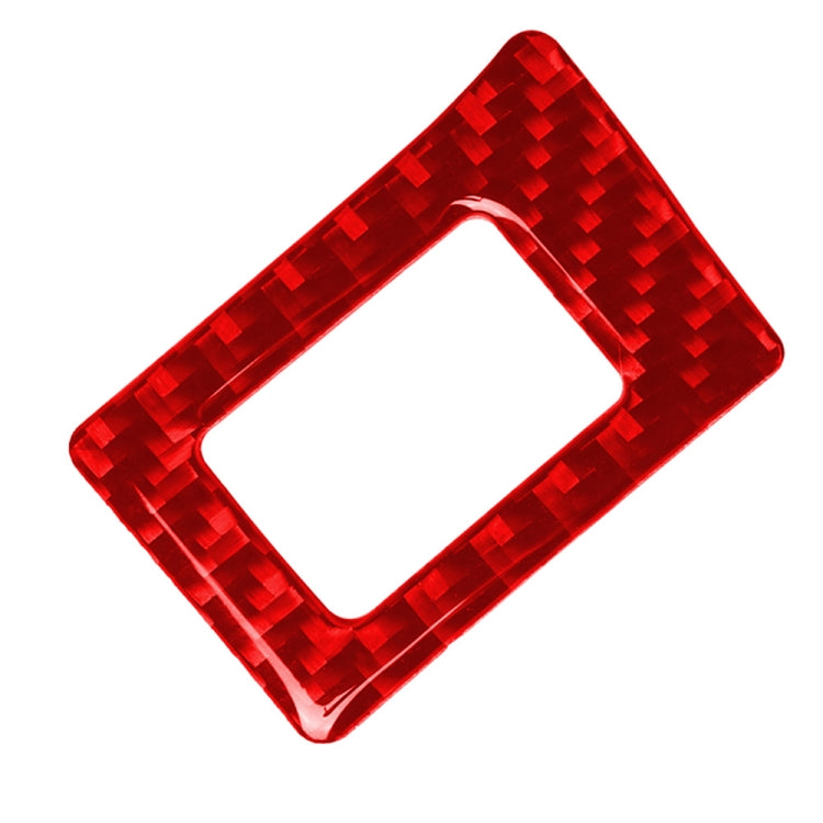 Car Carbon Fiber Double Flash Light Decorative Sticker for Honda Tenth Generation Civic 2016-2019, Left Drive (Red) by buy2fix