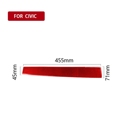 Car Carbon Fiber Central Control Decorative Sticker for Honda Tenth Generation Civic 2016-2019, Right Drive (Red) by buy2fix
